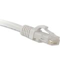 Enet Cat6A White 15Ft Molded Boot Patch Cable C6A-WH-15-ENC